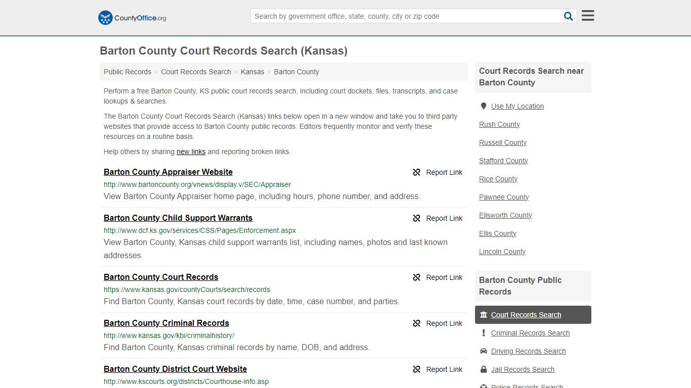 Court Records Search - Barton County, KS (Adoptions, Criminal, Child ...